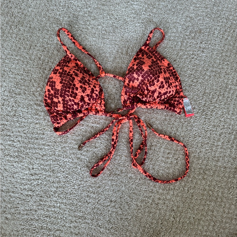 Maaji Orange Bikini Top